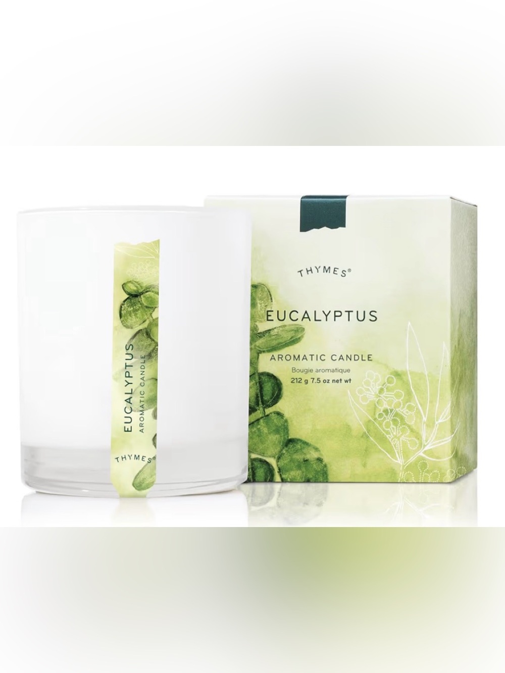 Thymes Aromatic Jar Candle - Eucalyptus Scented (7.5 oz)
